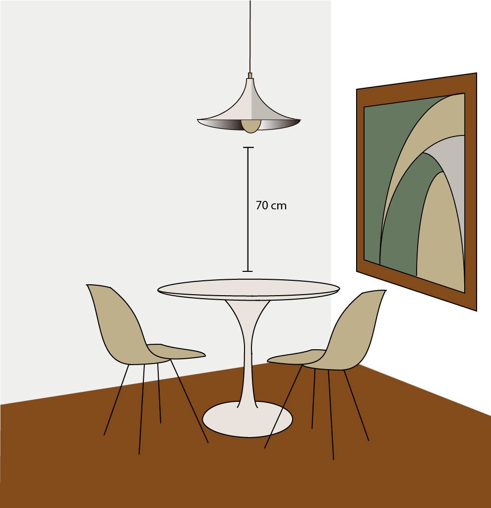 ¿Cuál es la altura adecuada para colgar mis luminarias? Bascú House