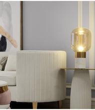 Cargar imagen en el visor de la galería, Lámpara portátil Nápoles Caramelo - Base de marmol