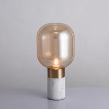 Cargar imagen en el visor de la galería, Lámpara portátil Nápoles Caramelo - Base de marmol