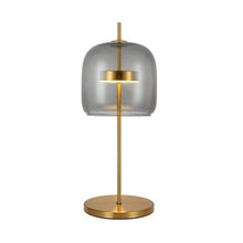Cargar imagen en el visor de la galería, Lámpara de Mesa Niza Dorada – Luz LED Cálida y Diseño Moderno