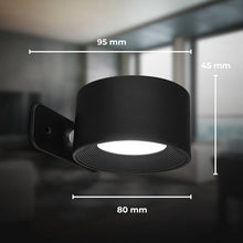 Cargar imagen en el visor de la galería, Aplique LED Recargable Bidireccional de Pared – Móvil y Sin Cableado