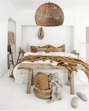 Cargar imagen en el visor de la galería, Luminaria Colgante Hongo 30cm - Hilo de cartón