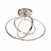Cargar imagen en el visor de la galería, Plafón LED 3 Óvalos Móviles – Color Níquel | Luz Variable