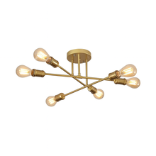 Cargar imagen en el visor de la galería, Plafón de Techo Sputnik Francisca Dorada | 6 Luces