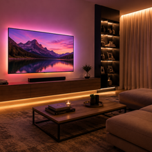 Cargar imagen en el visor de la galería, Cinta-LED-SMART-BT-5M- Ambiente-Living-luz-indirecta