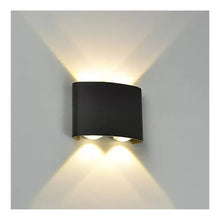 Cargar imagen en el visor de la galería, Aplique de Pared 2 LED Bidireccional Metálico  – 4x2W Luz Cálida