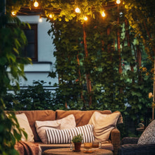 Cargar imagen en el visor de la galería, Guirnalda LED exterior 7m con 25 lámparas de filamento cálido IP44