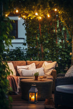 Cargar imagen en el visor de la galería, Guirnalda Solar - LED 15 luces 5W 2700 K con control.