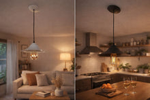 Cargar imagen en el visor de la galería, Colgante Campana de Metal E27 Vintage