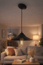 Cargar imagen en el visor de la galería, Colgante Campana de Metal E27 Vintage