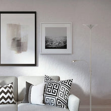 Cargar imagen en el visor de la galería, Portatil de Pie Níquel Satinado con Luz de Lectura Ajustable