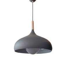 Cargar imagen en el visor de la galería, Colgante Nórdico Rosa - Aluminio y madera