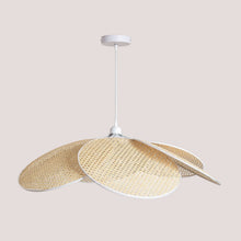 Cargar imagen en el visor de la galería, lámpara luminaria colgante ratán magnolia