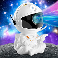 Cargar imagen en el visor de la galería, Veladora Proyector de Estrellas Astronauta con Control Remoto – Luz LED Giratoria 360°