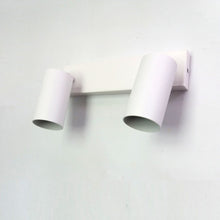 Cargar imagen en el visor de la galería, spot blanco dos luces GU10 direccional