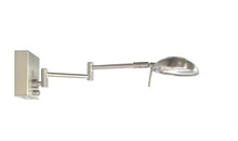 Cargar imagen en el visor de la galería, Aplique de pared Yurt en color níquel, dirigible con dimmer, estilo moderno.