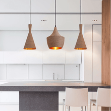 Cargar imagen en el visor de la galería, Colgante Tom Dixon Rope Cono ambiente