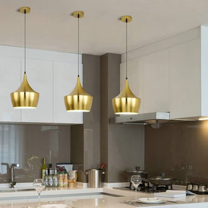 Colgante Tom Dixon Fat – Diseño Industrial en Dorado