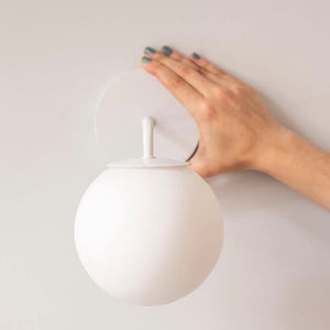 Aplique de pared Globo - Moderno con globo opalino