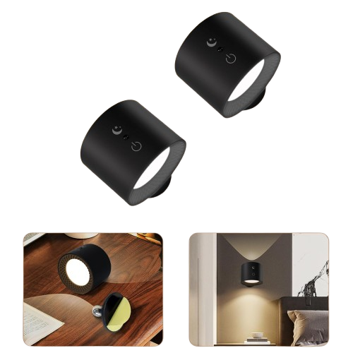 Aplique LED Recargable Bidireccional de Pared – Móvil y Sin Cableado