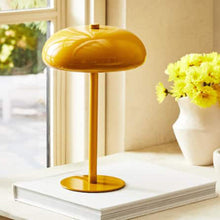 Cargar imagen en el visor de la galería, Lámpara de Mesa Tomás Amarilla – Estilo Hongo 2xG9
