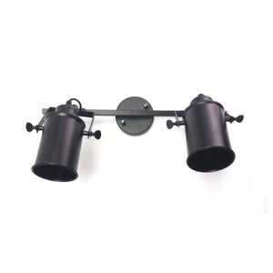 Spot Vintage Negro - Dos luces E27