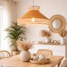 Cargar imagen en el visor de la galería, Luminaria Colgante Mao | Fibras Naturales
