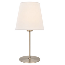 Cargar imagen en el visor de la galería, Lámpara De Mesa Portátil Níquel Con Pantalla Blanca E27-fondo-blanco
