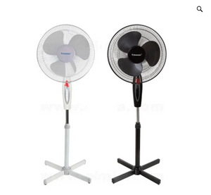 ventilador blanco negro 3 velocidades 3 aspas
