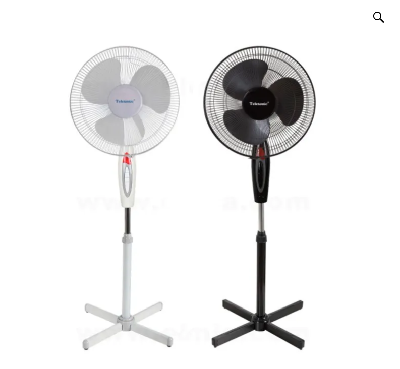ventilador blanco negro 3 velocidades 3 aspas

