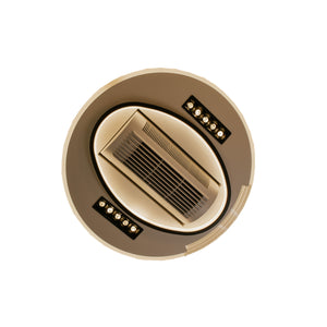 Ventilador de techo tipo plafón luz led variable 