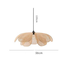 Cargar imagen en el visor de la galería, Luminaria colgante Florencia - Ratán 50cm
