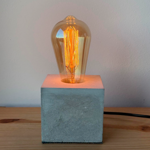 Lámpara de Cemento Artesanal con Dimmer | Industria Uruguaya
