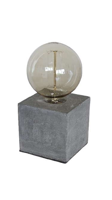 Lámpara de Cemento Artesanal con Dimmer | Industria Uruguaya
