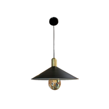 Cargar imagen en el visor de la galería, Luminaria Colgante Campana Metálica  – Negro | Gris | Blanco
