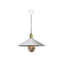 Cargar imagen en el visor de la galería, Luminaria Colgante Campana Metálica  – Negro | Gris | Blanco
