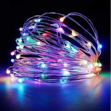 Cargar imagen en el visor de la galería, guia-luces-led-luciernaga-rgb-2m-pila-multicolor
