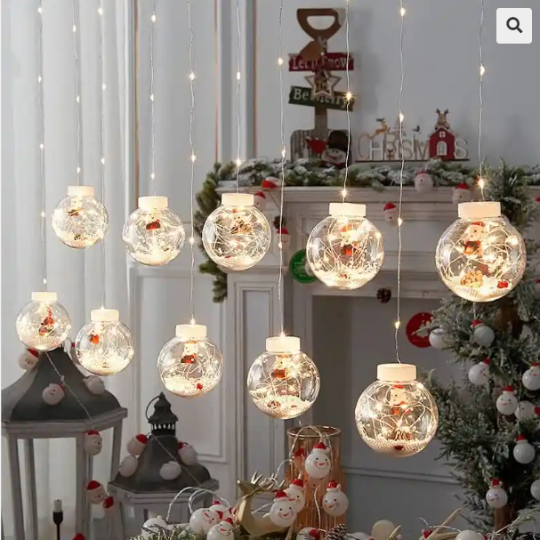 Guirnalda De Luces Navideñas Decorativas Diferentes Motivos