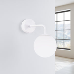 Aplique de pared Globo - Moderno con globo opalino