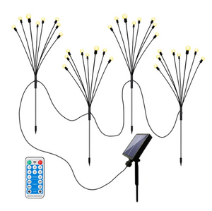 Copia de Ramo Luciernaga SET X4 - Luz LED, solar, con control remoto