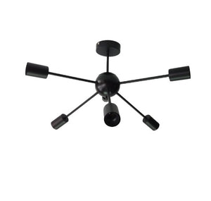 Luminaria de Techo Sputnik Negro 3066C – 6 Brazos – Rosca E27
